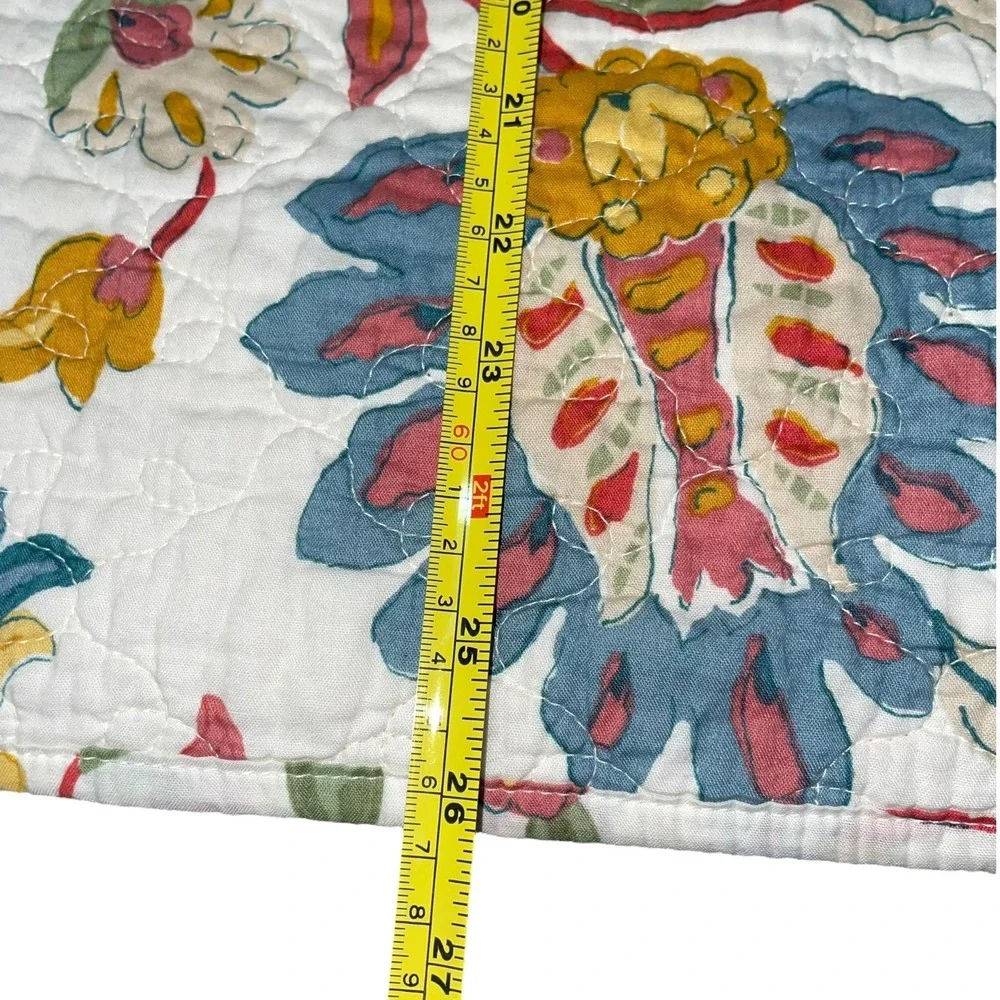 Target @Home Quilted Floral Stripe Pillow‎ Shams Set of 4 Standard